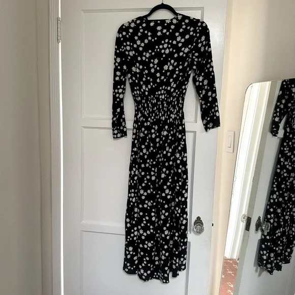Maje Black and White Floral Maxi Dress - Picture 6 of 14